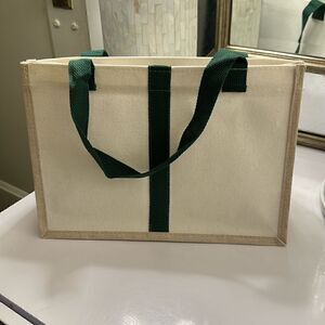 NWT- Green Canvas Mini Tote Bag Size Small Hangbag